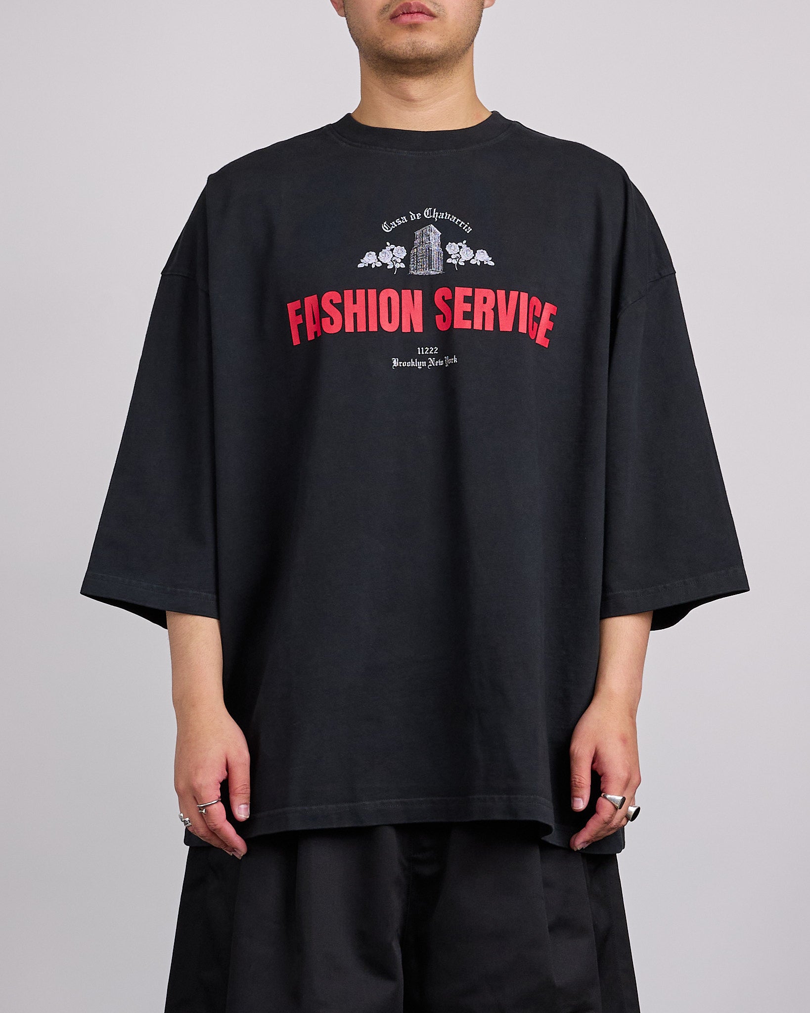 Willy Chavarria Casa de Chavarria Buffalo T-Shirt Black – LESS 17