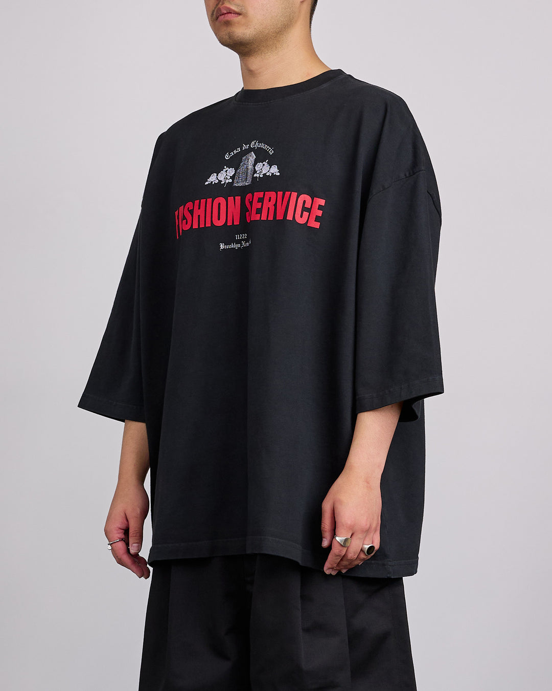 Willy Chavarria Casa de Chavarria Buffalo T-Shirt Black