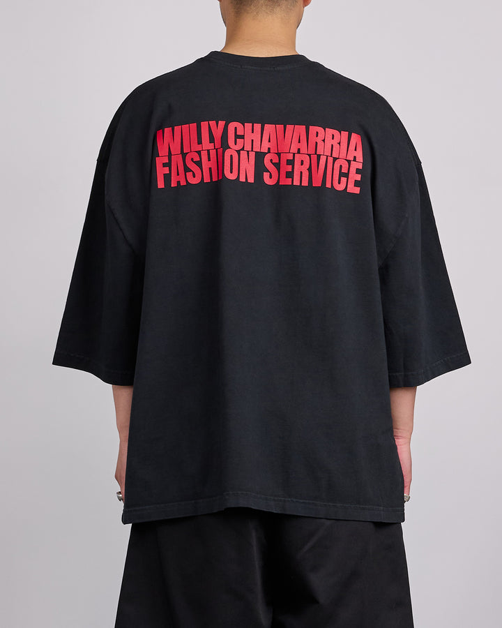 Willy Chavarria Casa de Chavarria Buffalo T-Shirt Black