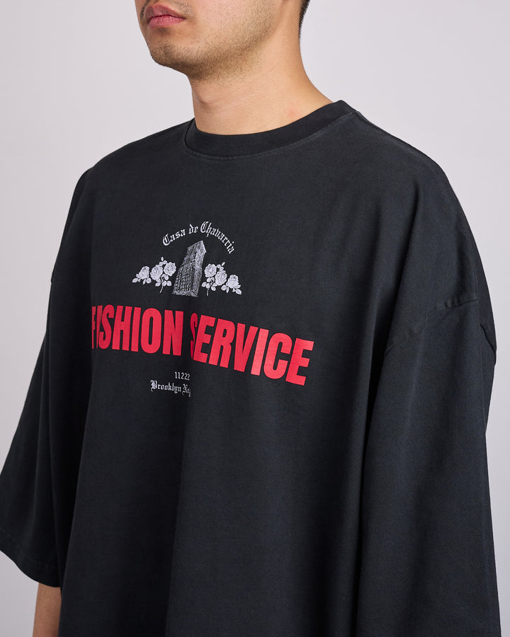 Willy Chavarria Casa de Chavarria Buffalo T-Shirt Black