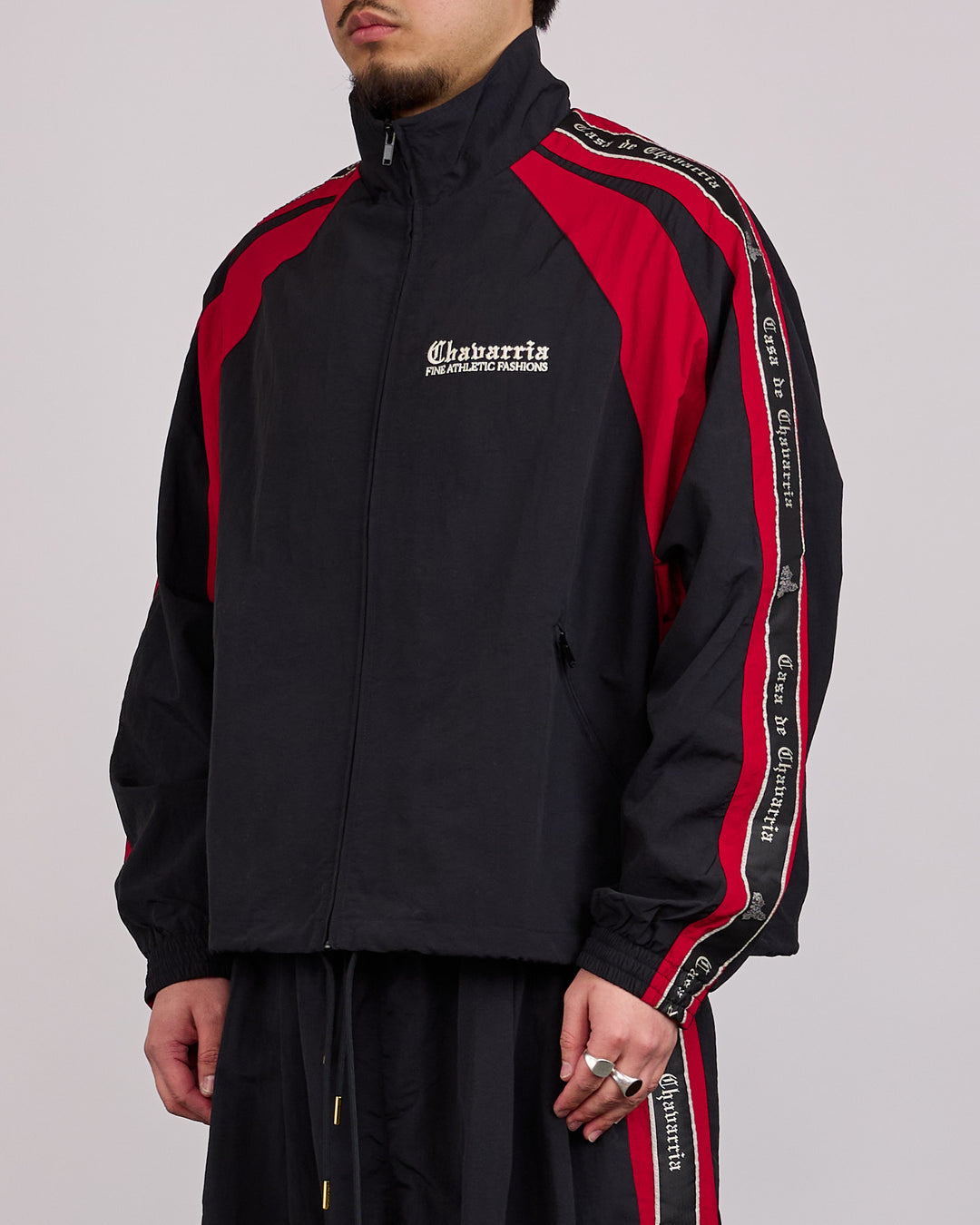 Willy Chavarria Casa de Chavarria Tape Jacket Black