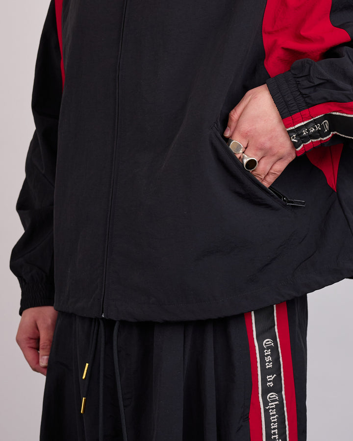 Willy Chavarria Casa de Chavarria Tape Jacket Black
