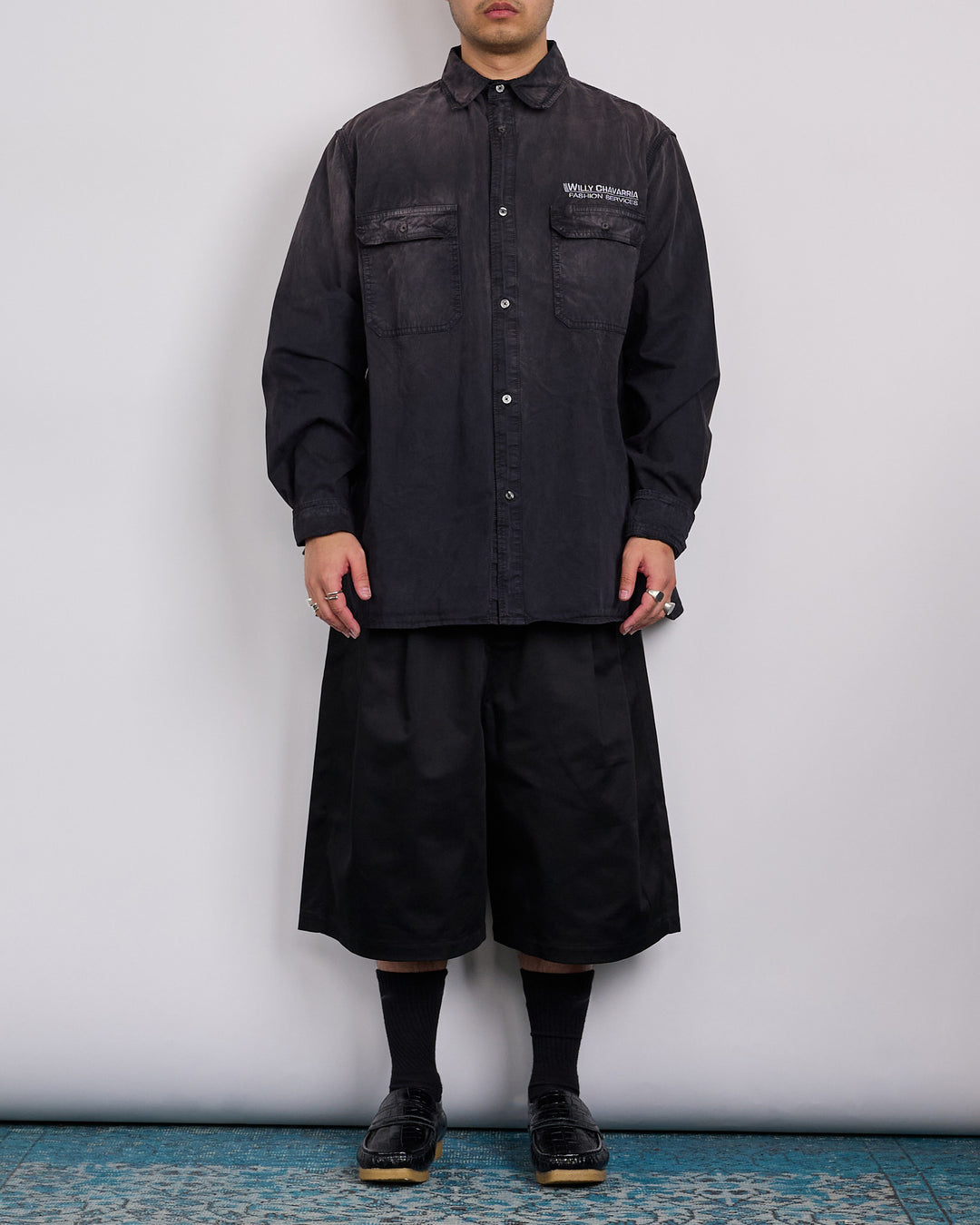 Willy Chavarria Corcoran Outershirt Black