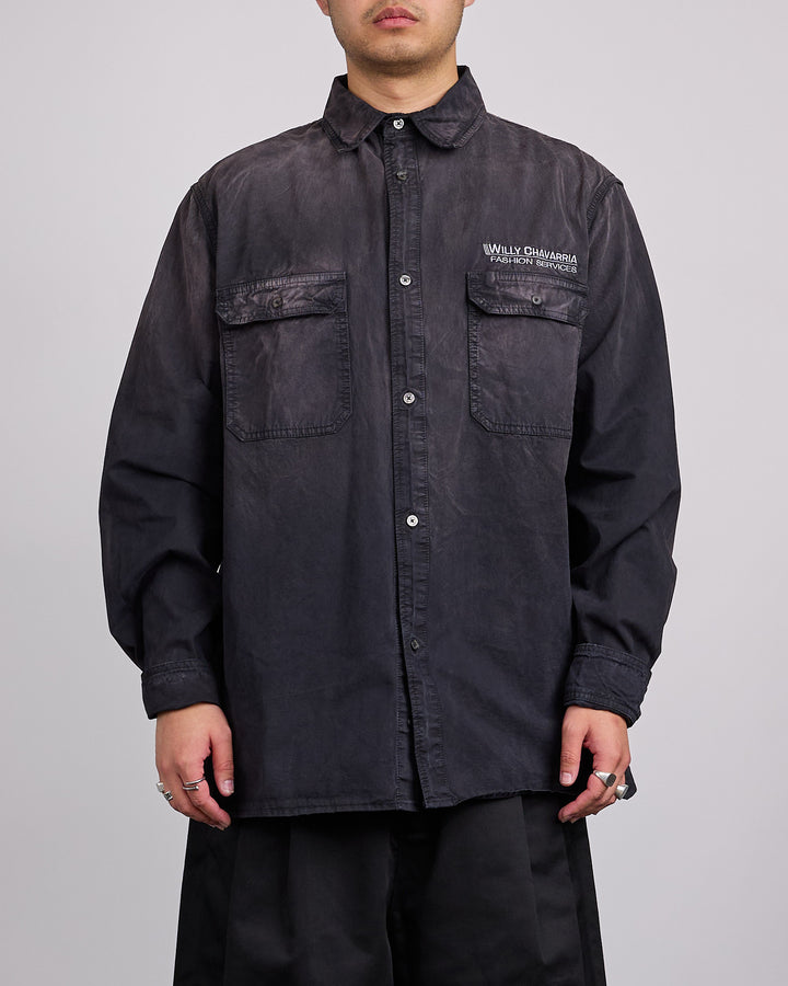 Willy Chavarria Corcoran Outershirt Black