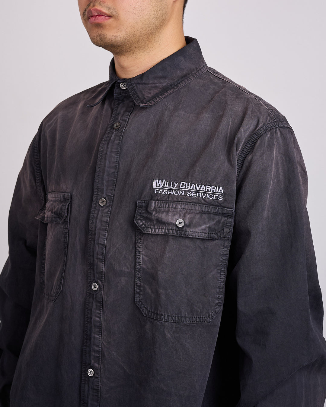 Willy Chavarria Corcoran Outershirt Black