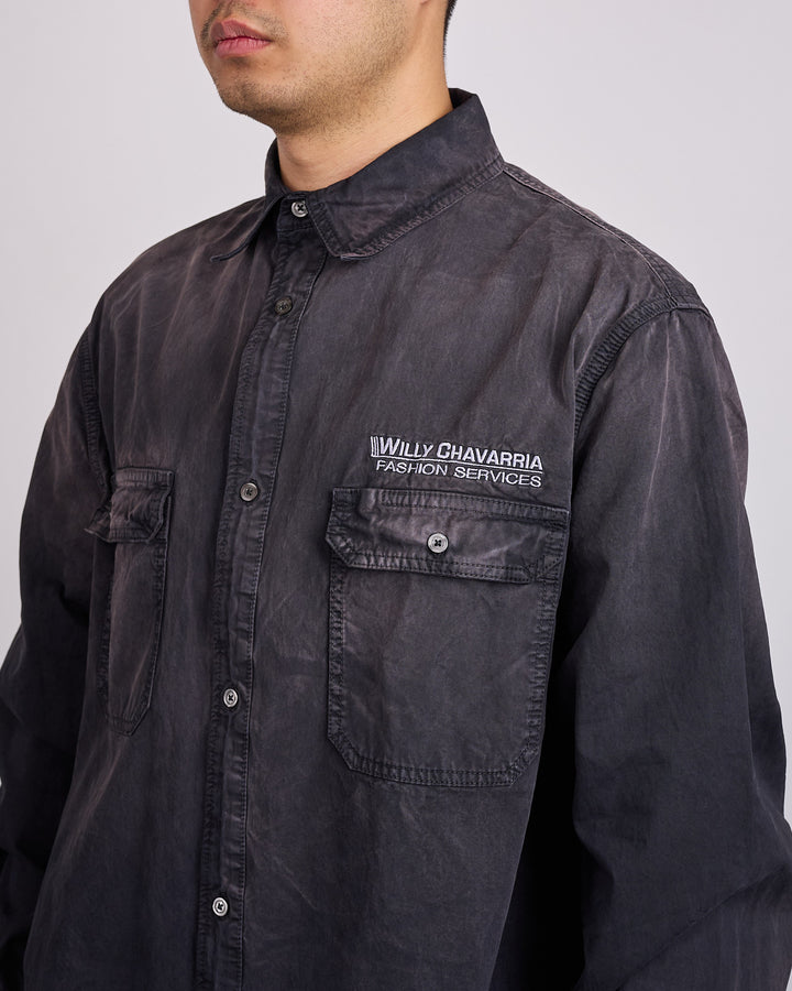 Willy Chavarria Corcoran Outershirt Black