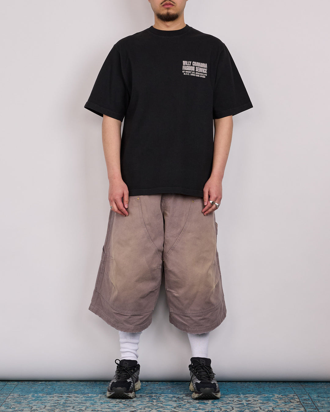 Willy Chavarria Fashion Services Standard T-Shirt Black