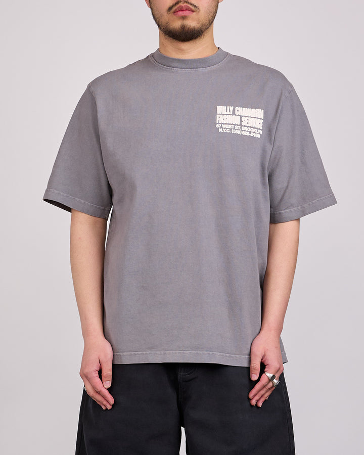 Willy Chavarria Fashion Services Standard T-Shirt Concrete