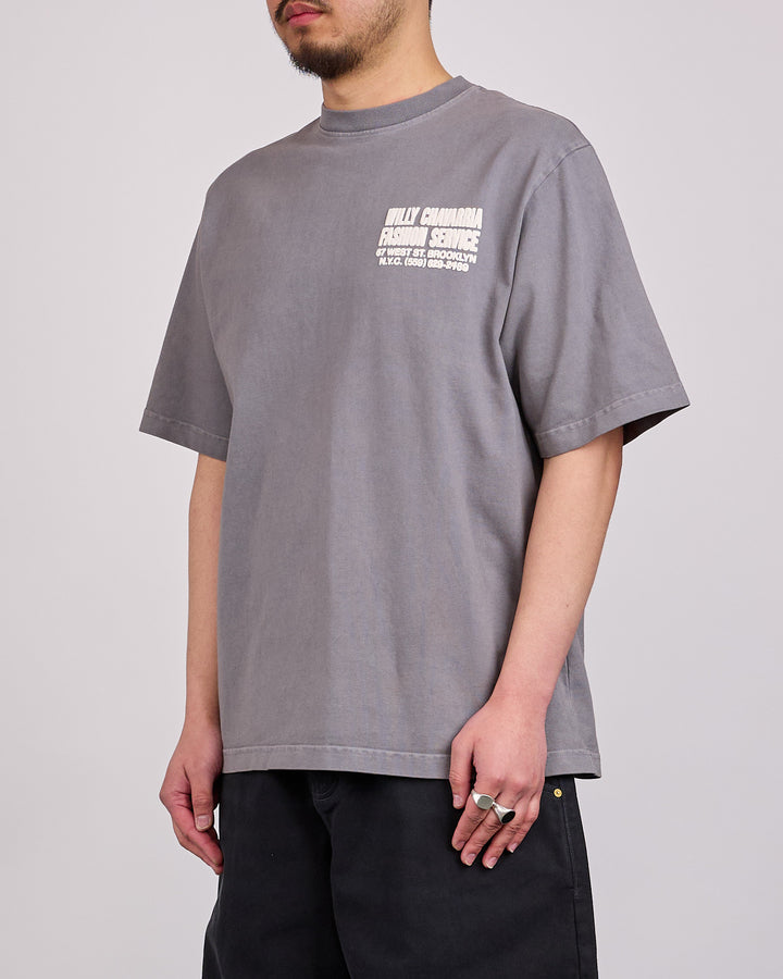 Willy Chavarria Fashion Services Standard T-Shirt Concrete