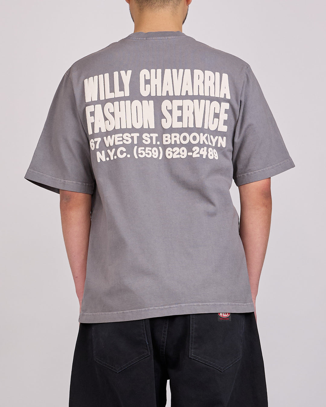 Willy Chavarria Fashion Services Standard T-Shirt Concrete