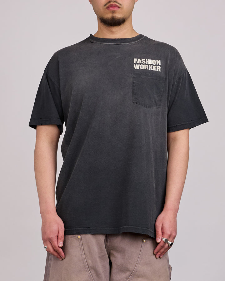 Willy Chavarria Fashion Worker Easy T-Shirt Black