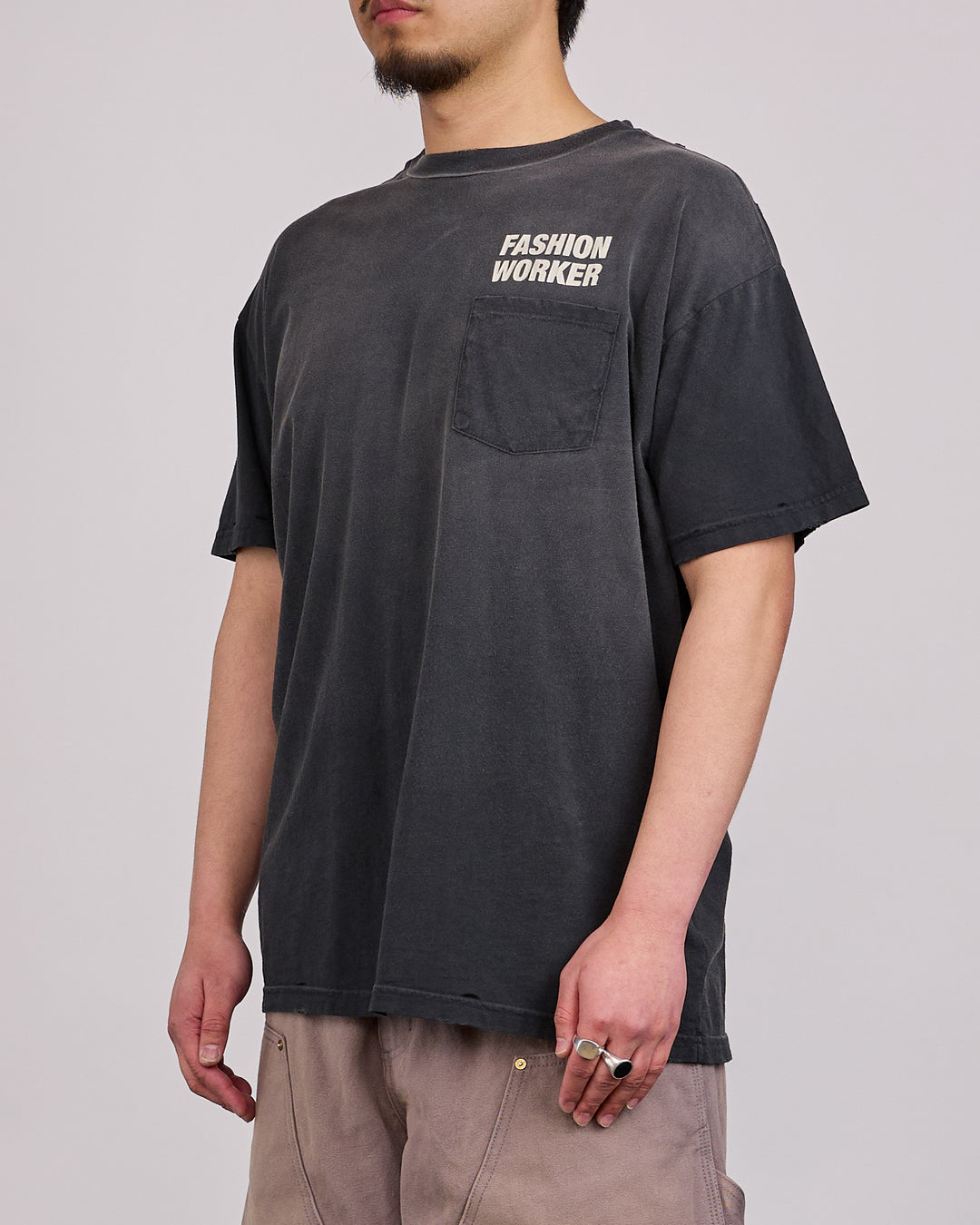 Willy Chavarria Fashion Worker Easy T-Shirt Black