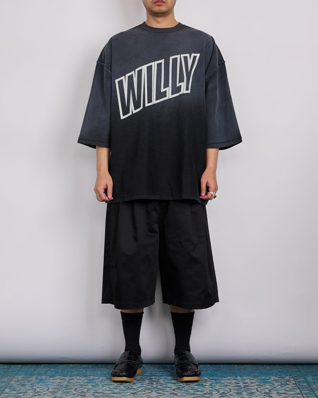 Willy Chavarria Inside Out "Willy" Buffalo T-Shirt Black