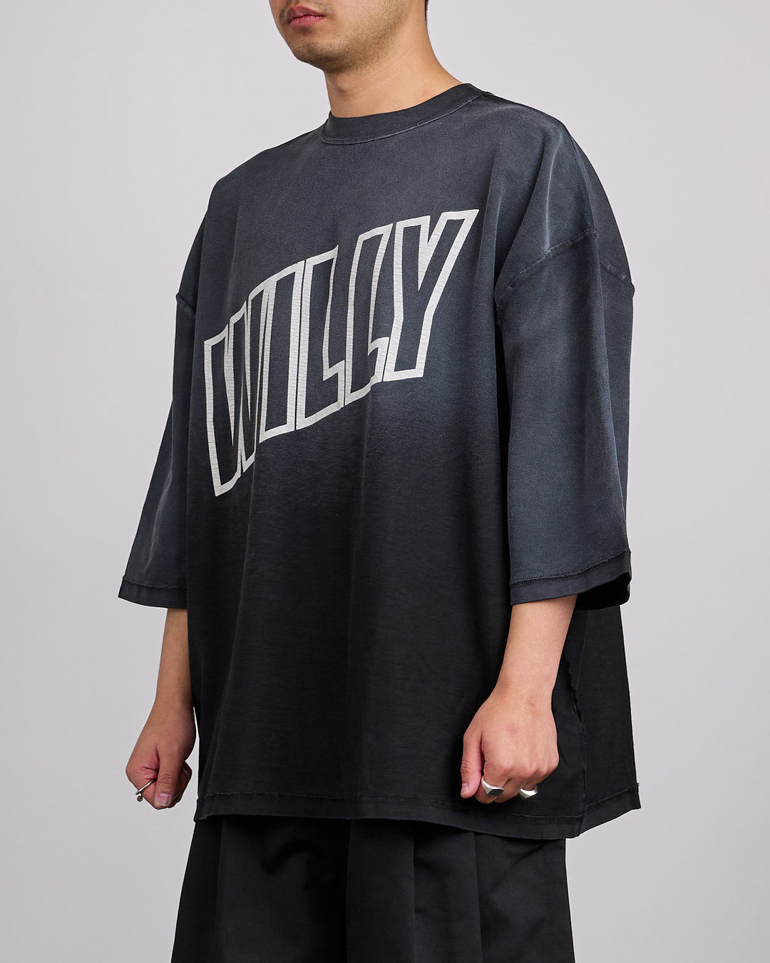 Willy Chavarria Inside Out "Willy" Buffalo T-Shirt Black