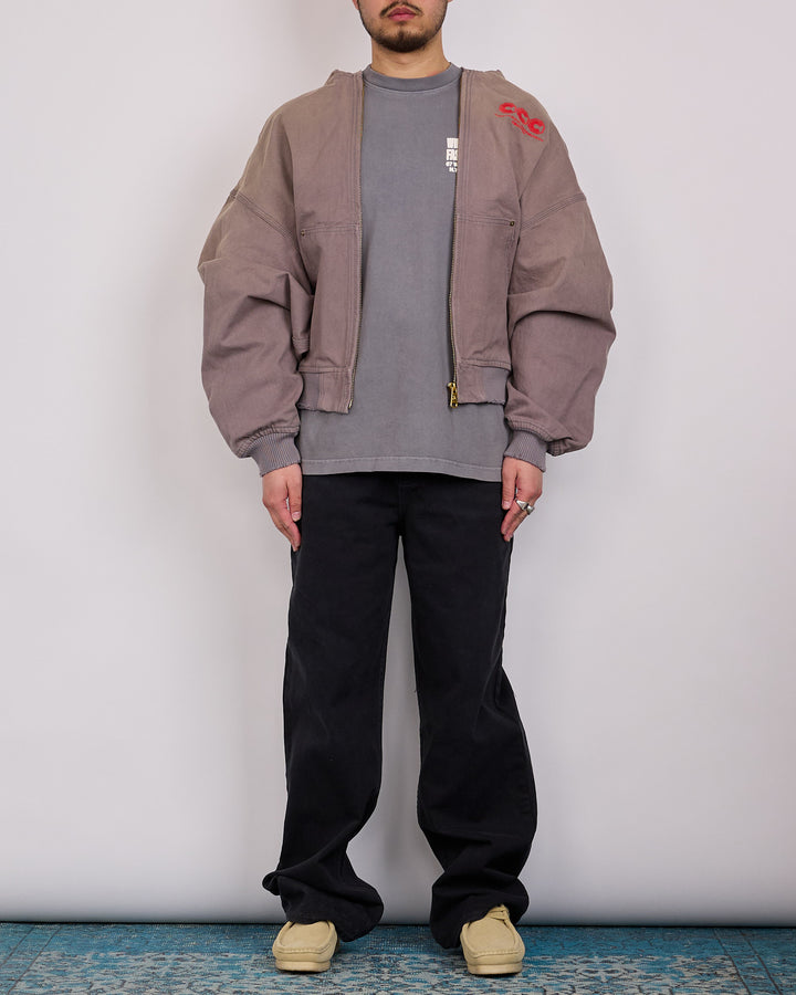 Willy Chavarria Juggernaut Workwear Hoodie Jacket Concrete