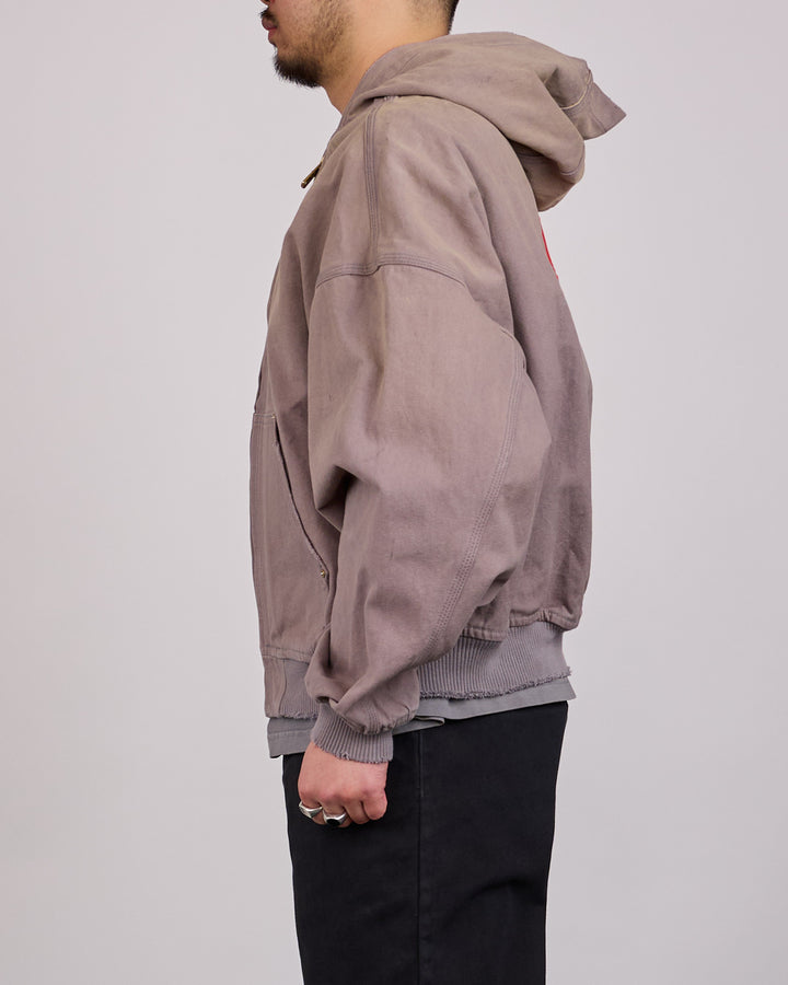 Willy Chavarria Juggernaut Workwear Hoodie Jacket Concrete