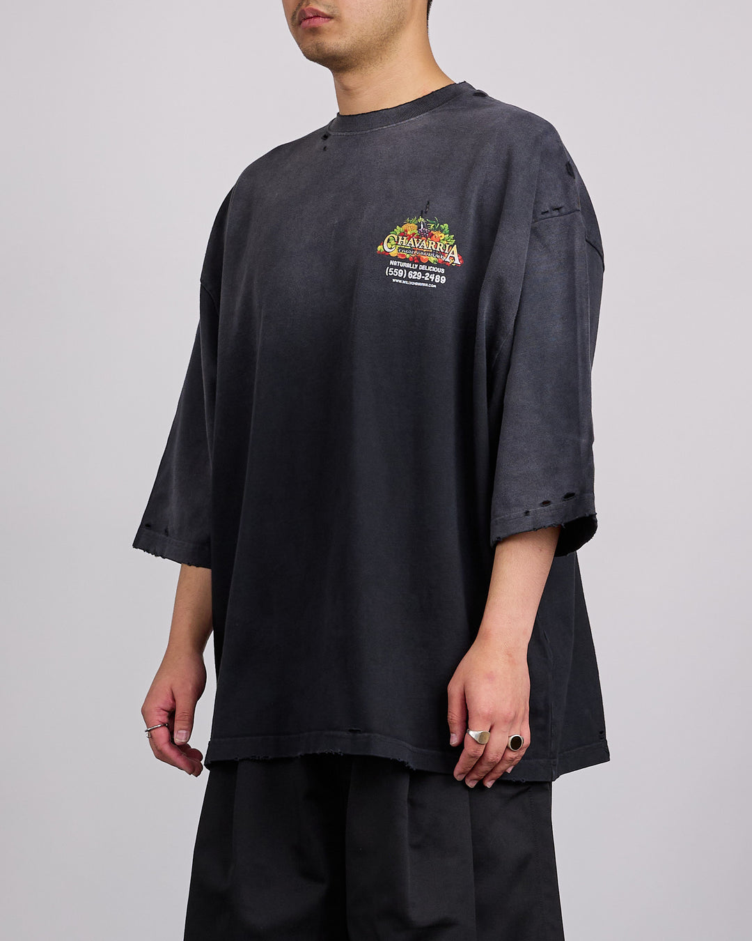 Willy Chavarria Produce Buffalo T-Shirt Black