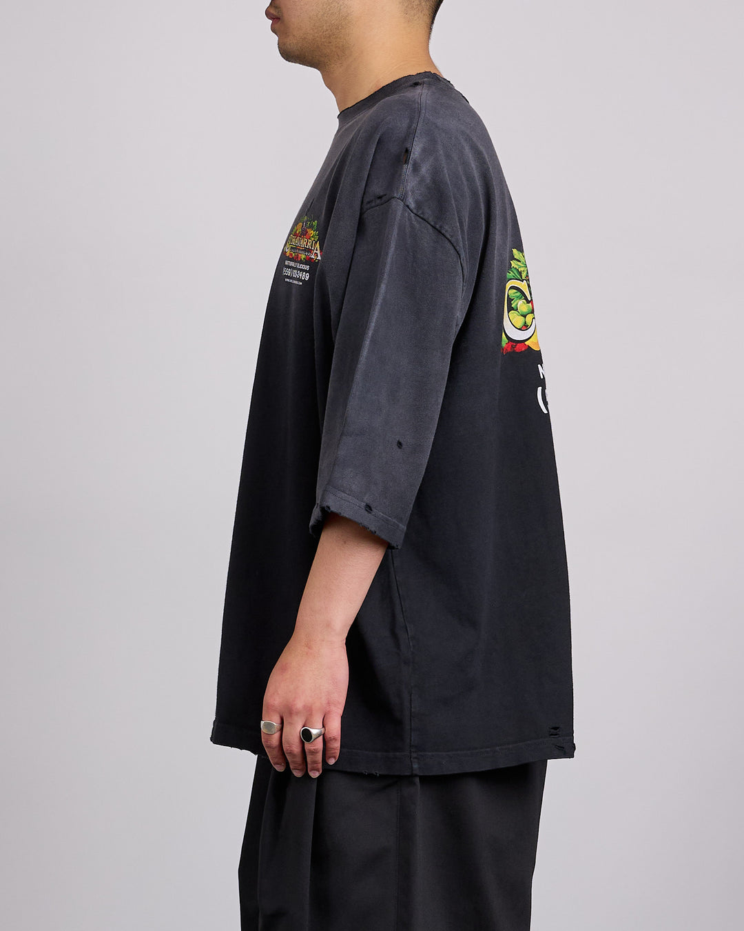 Willy Chavarria Produce Buffalo T-Shirt Black