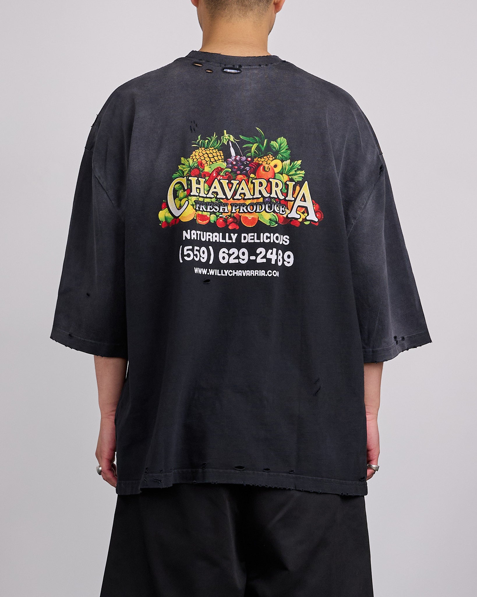 Willy Chavarria Produce Buffalo T-Shirt Black – LESS 17