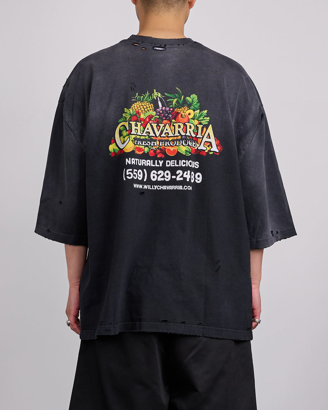 Willy Chavarria Produce Buffalo T-Shirt Black