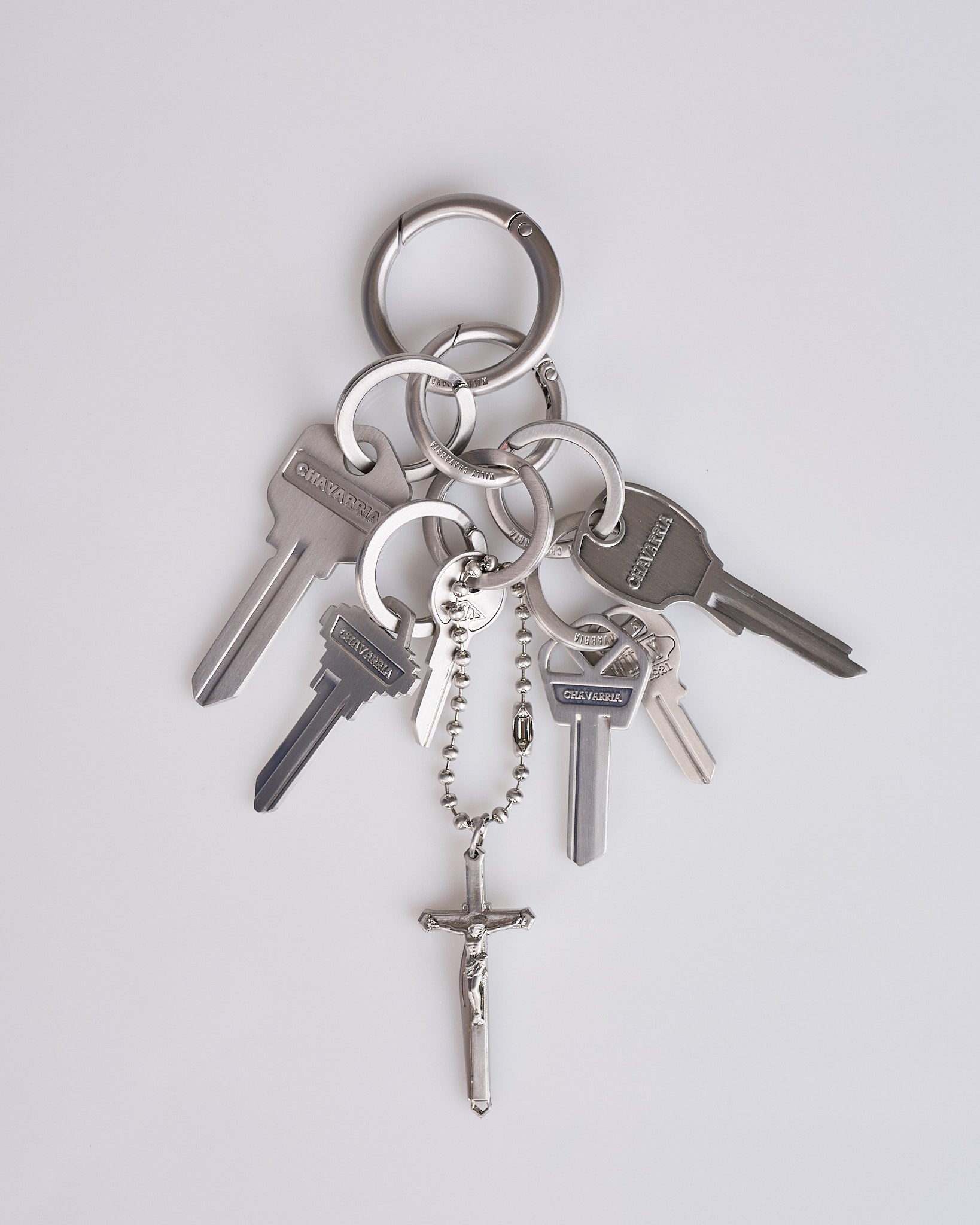 Willy Chavarria Staff Key Fobs Shiny Nickel – LESS 17