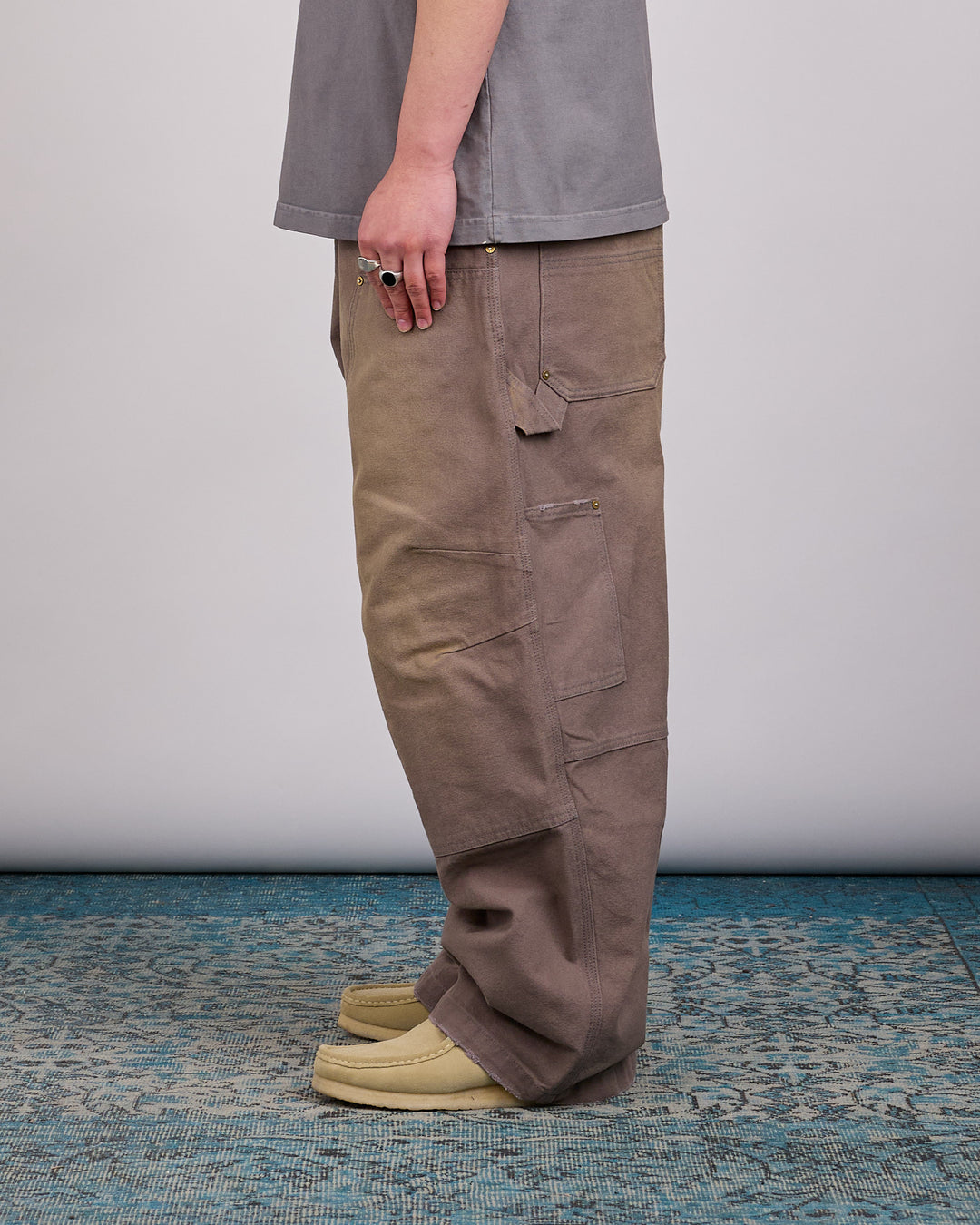 Willy Chavarria Stockton Double Knee Pant Concrete