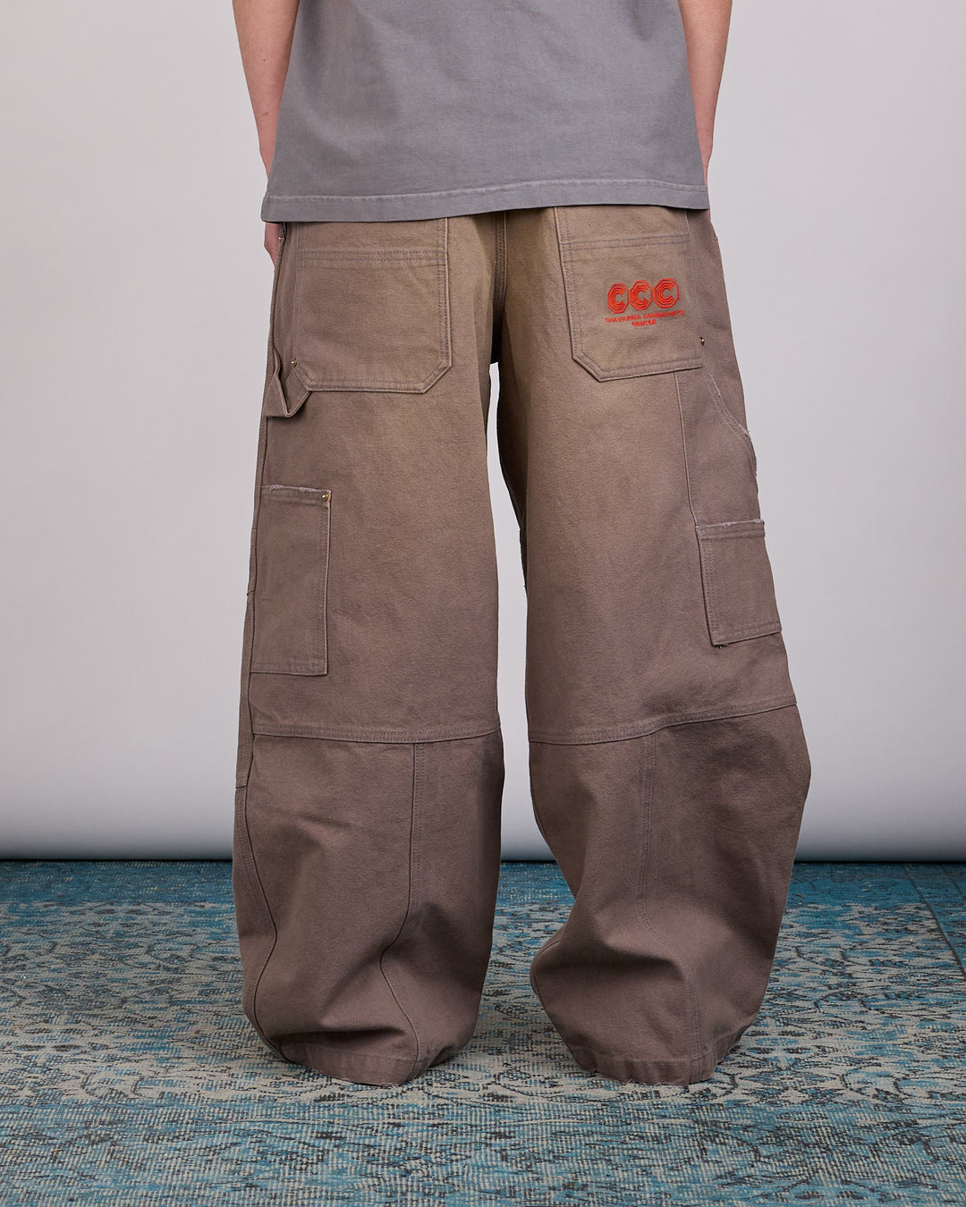 Willy Chavarria Stockton Double Knee Pant Concrete