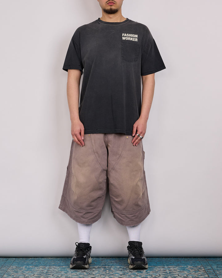 Willy Chavarria Stockton Double Knee Short Concrete