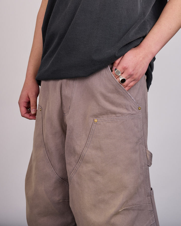 Willy Chavarria Stockton Double Knee Short Concrete