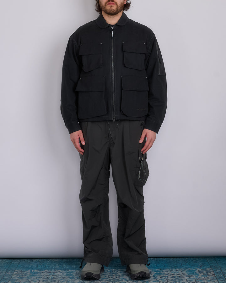 and wander CPE Field Jacket Black