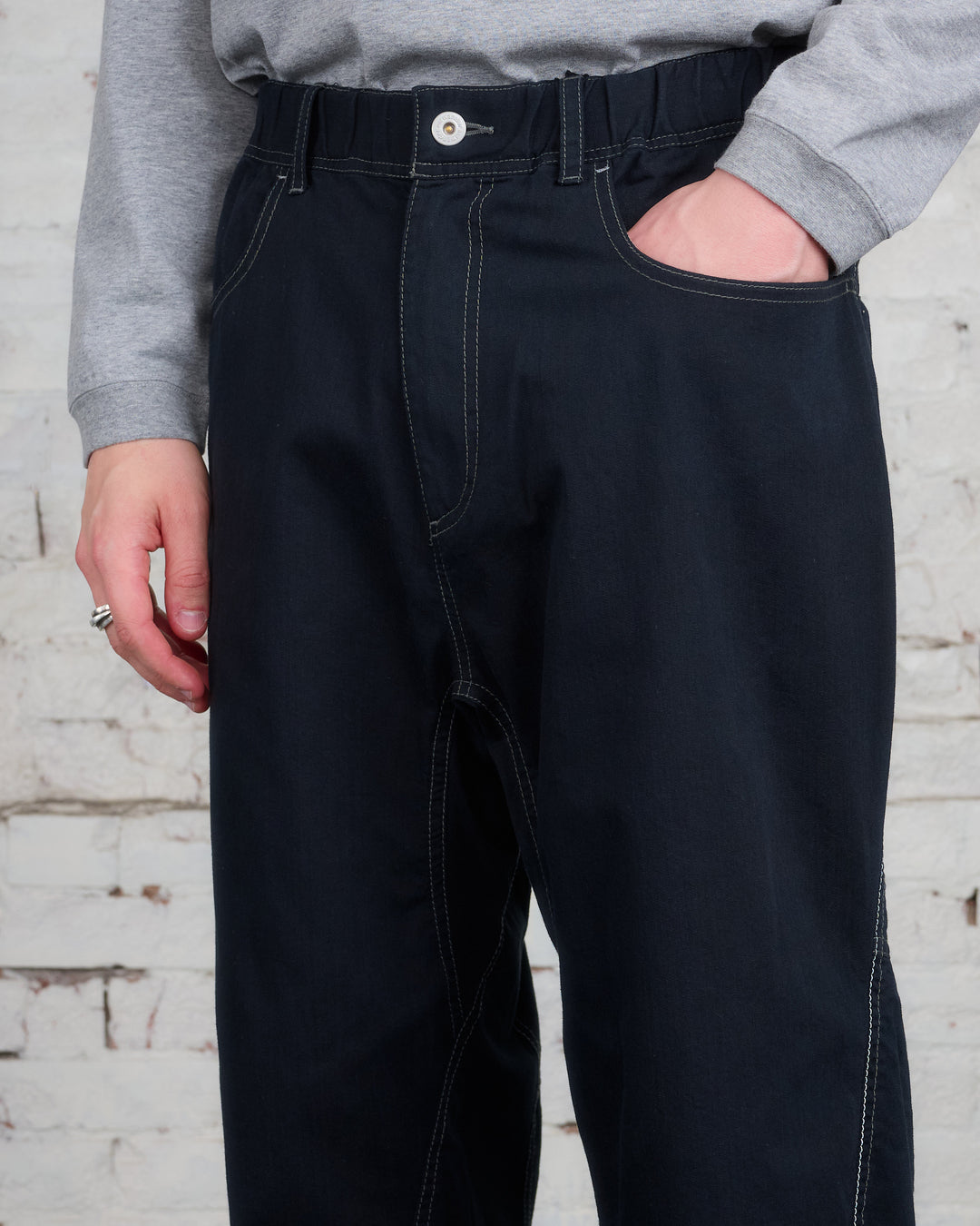 and wander Coolmax Dry Easy Denim Wide Pant Black – LESS 17