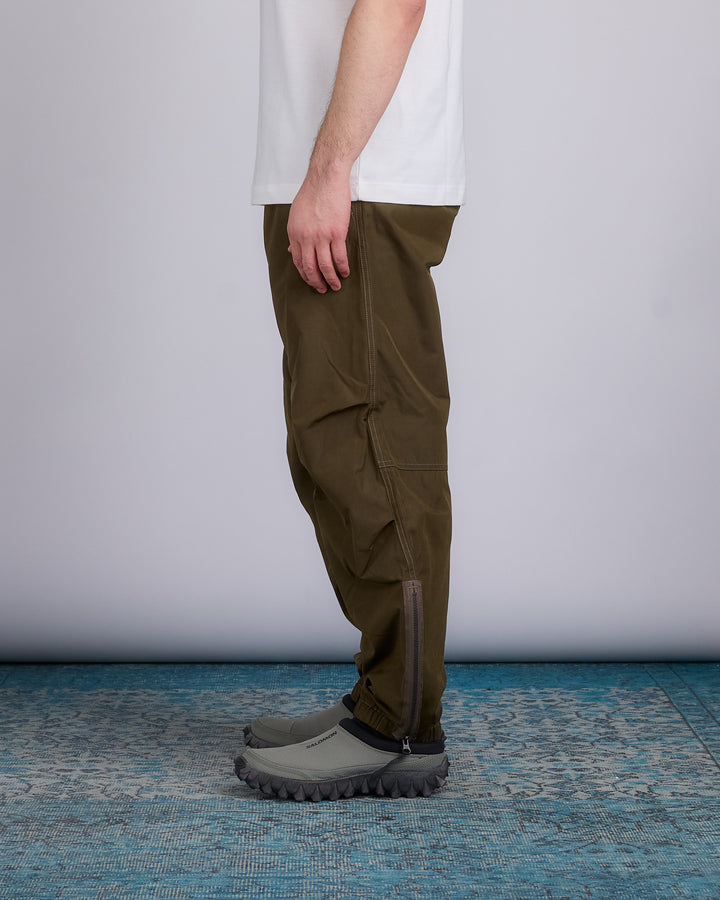 and wander High Count Side Zip Hem Pant Dark Khaki