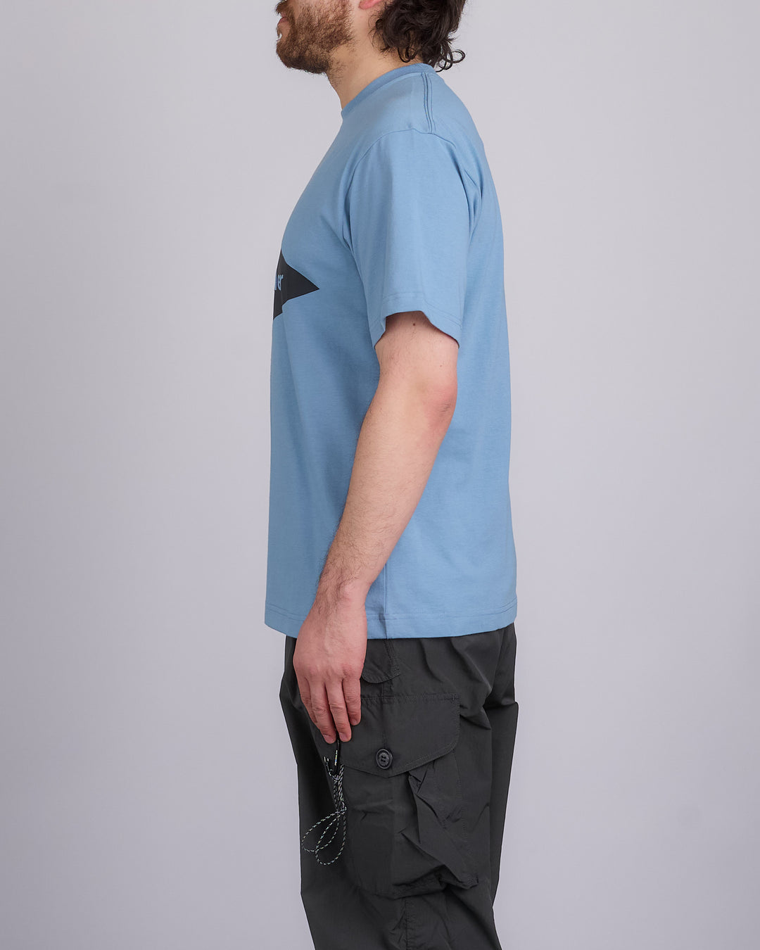 and wander Log T-Shirt Light Blue