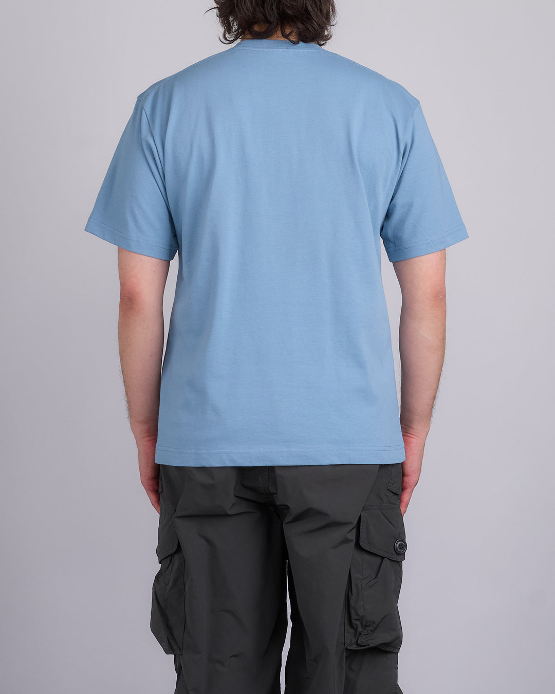 and wander Log T-Shirt Light Blue