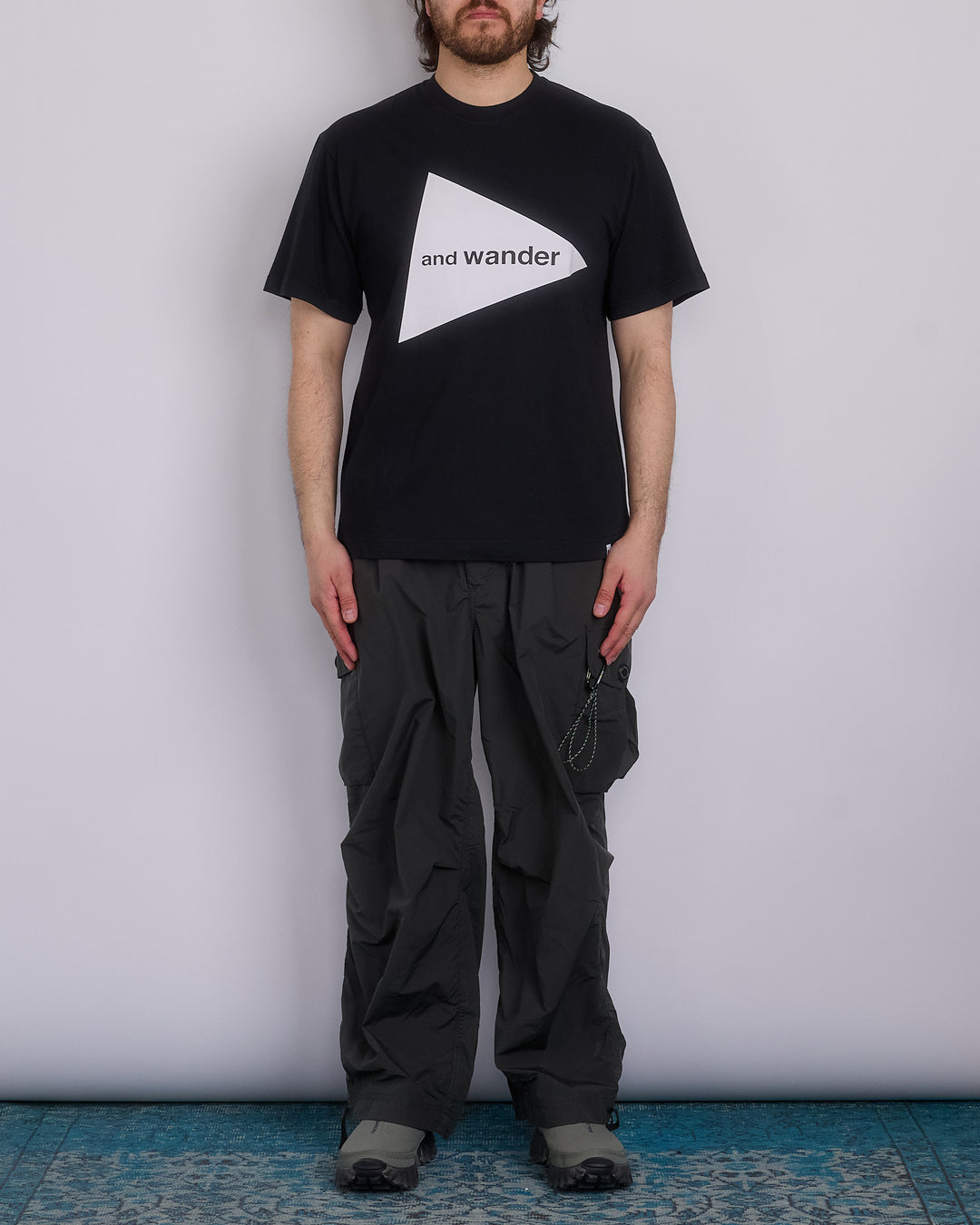 and wander Logo T-Shirt Black