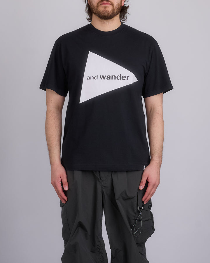 and wander Logo T-Shirt Black