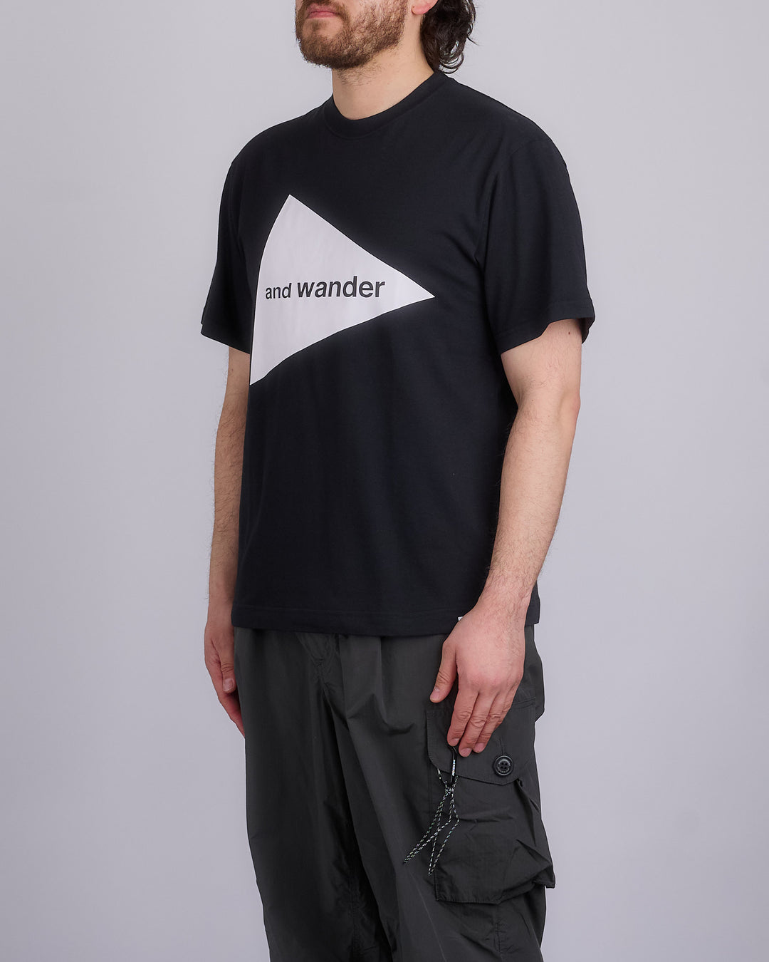 and wander Logo T-Shirt Black