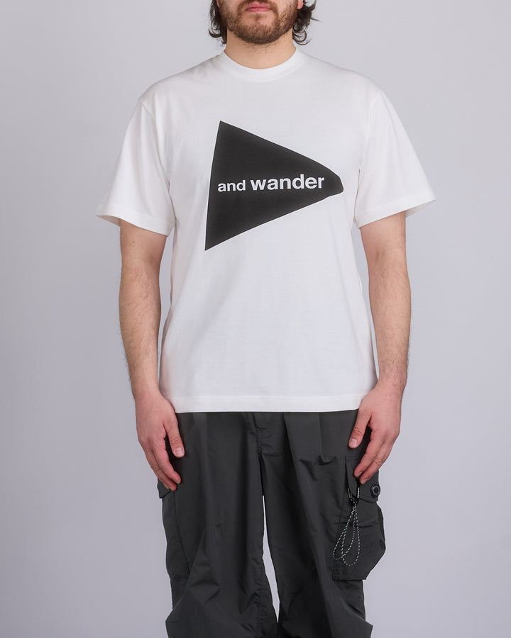 and wander Logo T-Shirt White