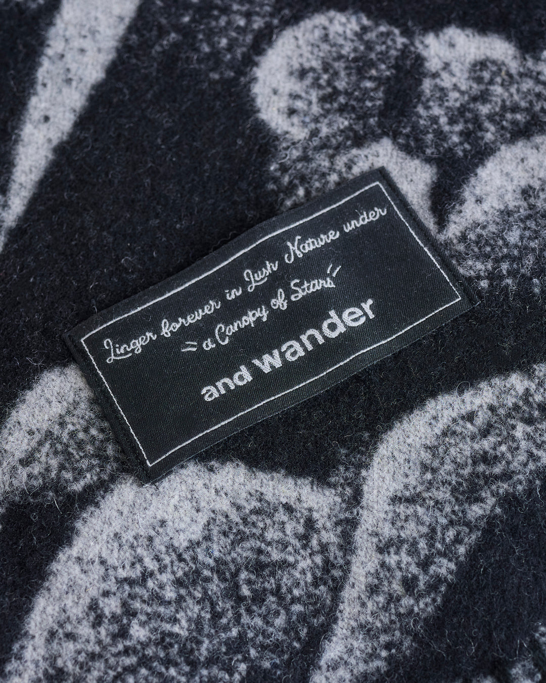 and wander Mountain Camo Wool Blanket Large Black
