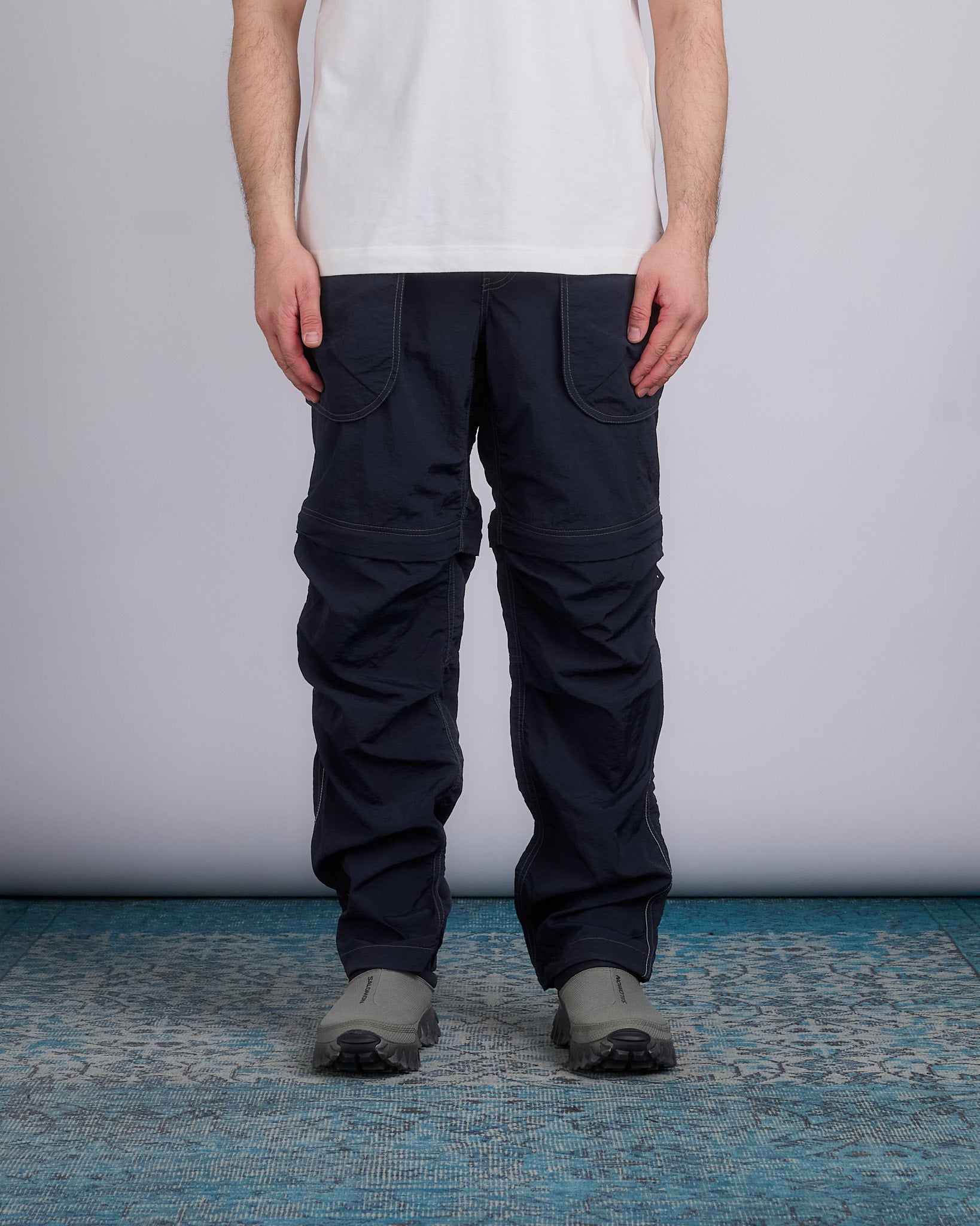 and wander Nylon Taffeta Hiker 2-Way Pant Black – LESS 17