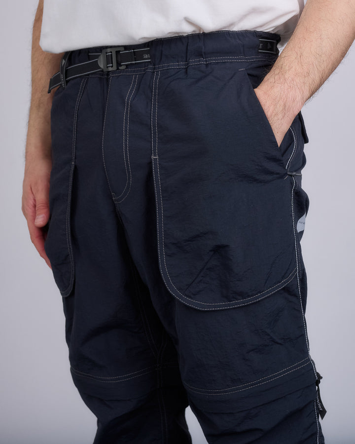 and wander Nylon Taffeta Hiker 2-Way Pant Black