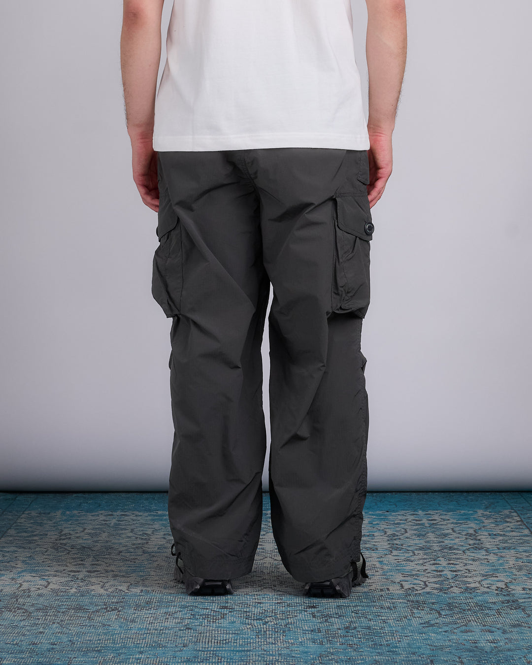 and wander Oversized Silhouette Cargo Pant Charcoal