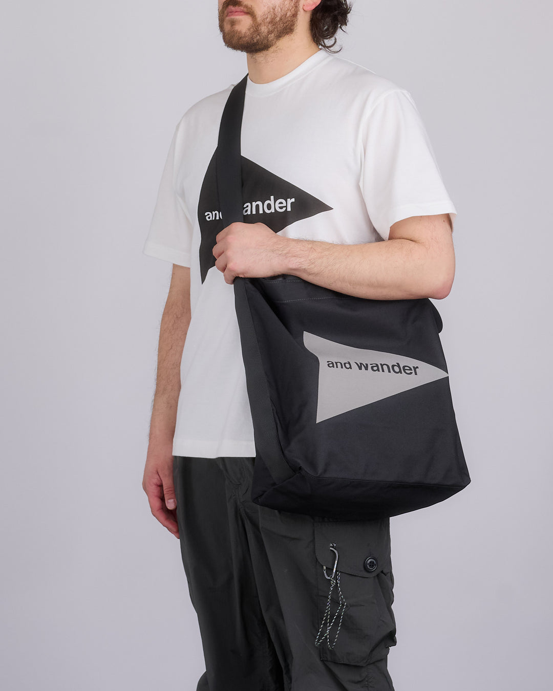 and wander Recycle OX Tote Bag Black