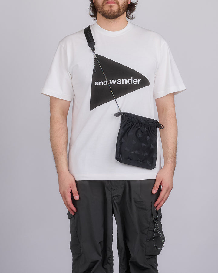 and wander Triangle JQ Sacoche Bag Black