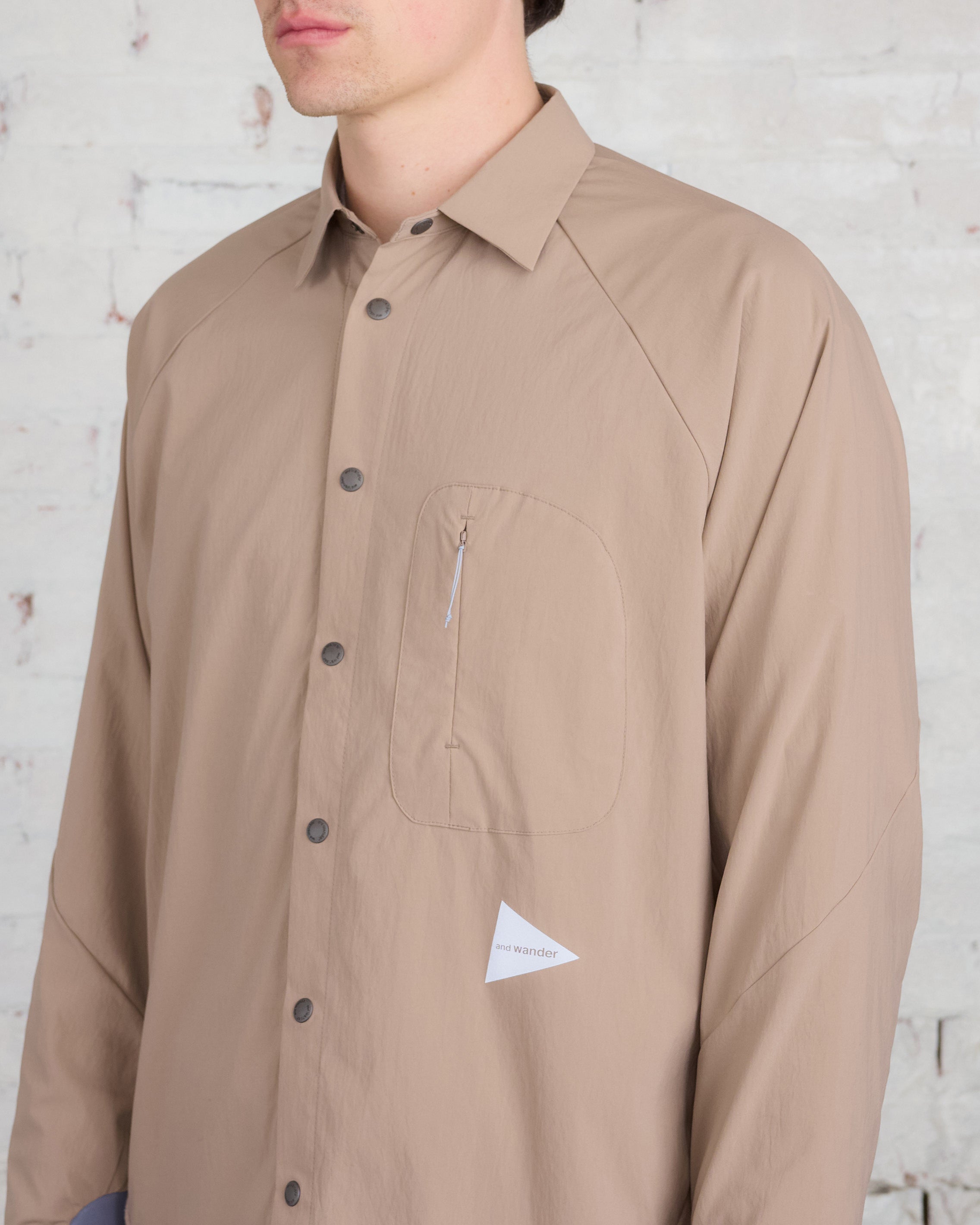 and wander Thermolite Fleece Base LS Shirt Beige – LESS 17