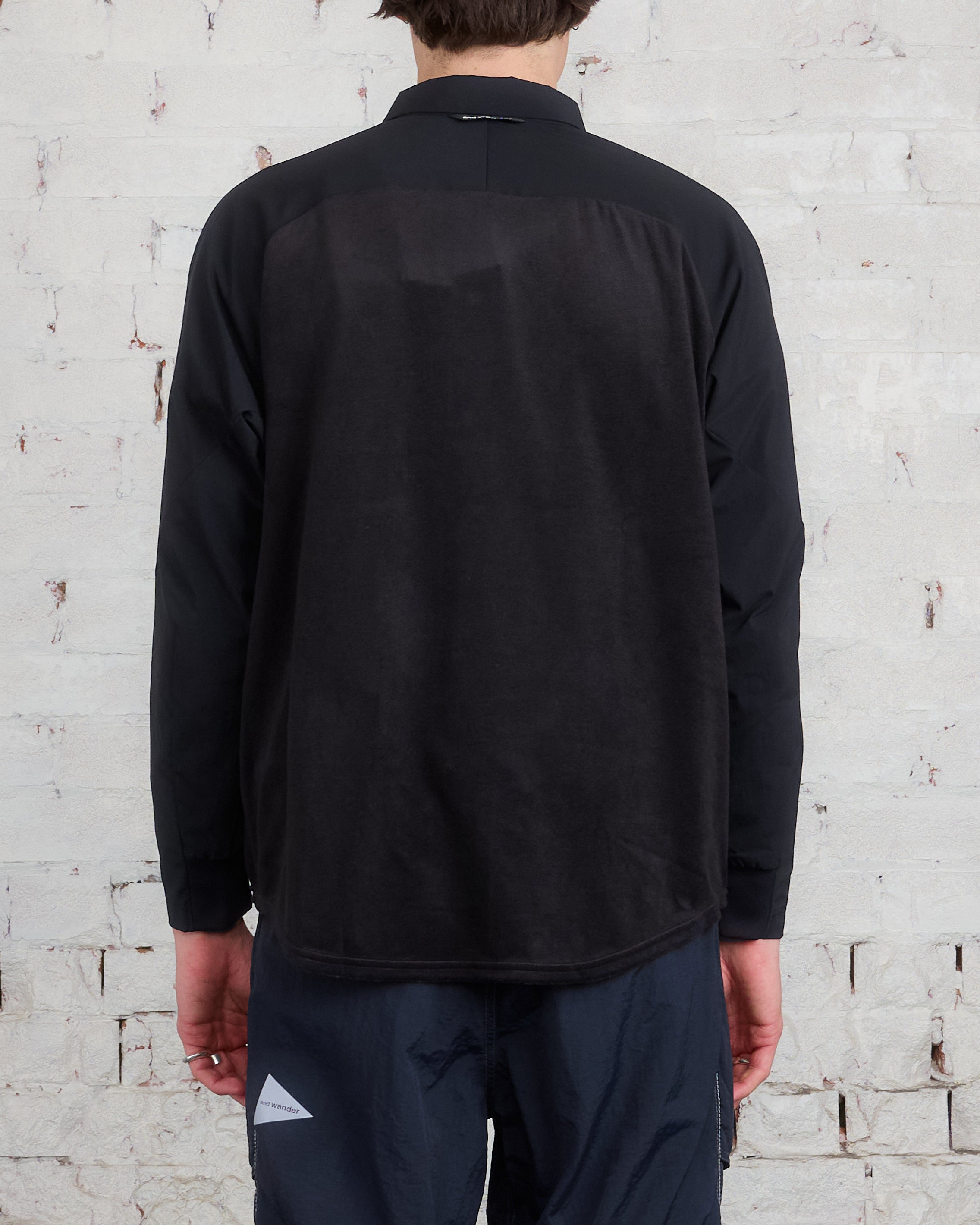 and wander Thermolite Fleece Base LS Shirt Black – LESS 17