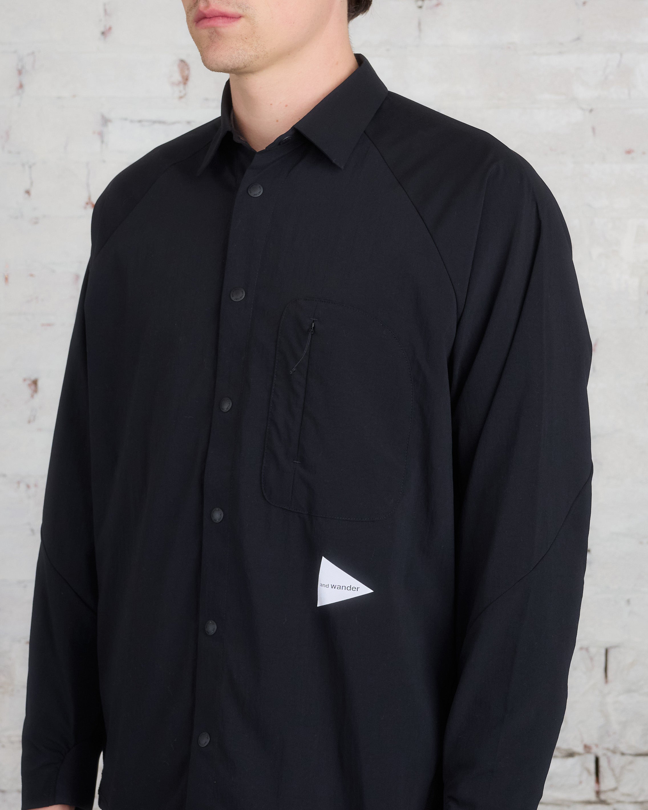 and wander Thermolite Fleece Base LS Shirt Black – LESS 17