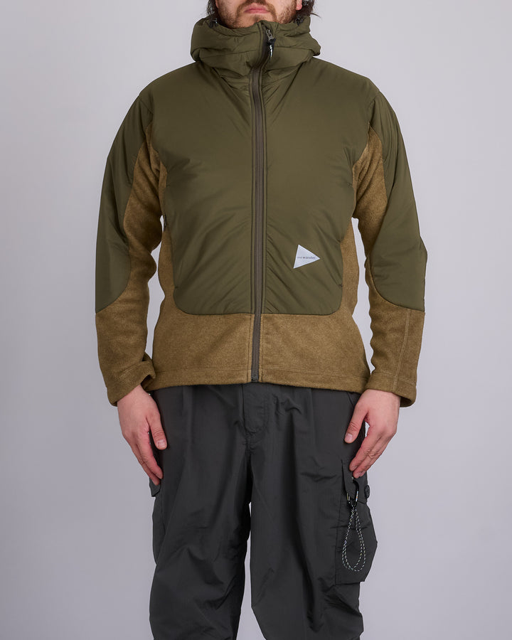 and wander Top Fleece Jacket Khaki