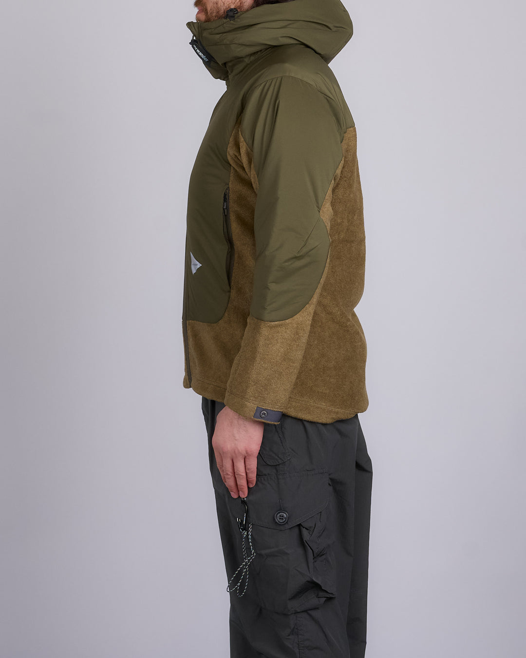 and wander Top Fleece Jacket Khaki