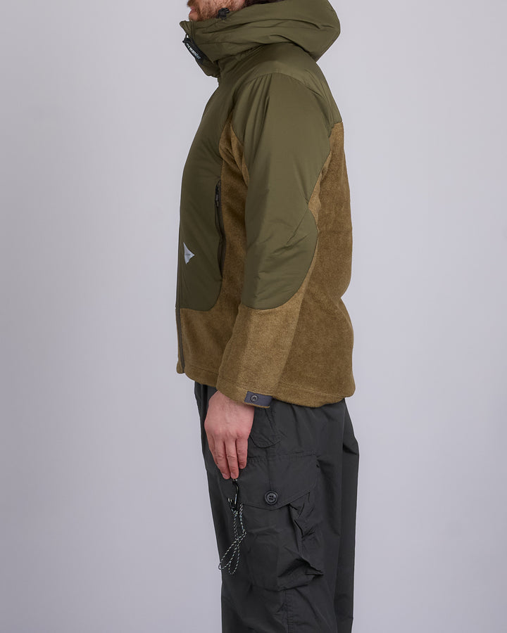 and wander Top Fleece Jacket Khaki